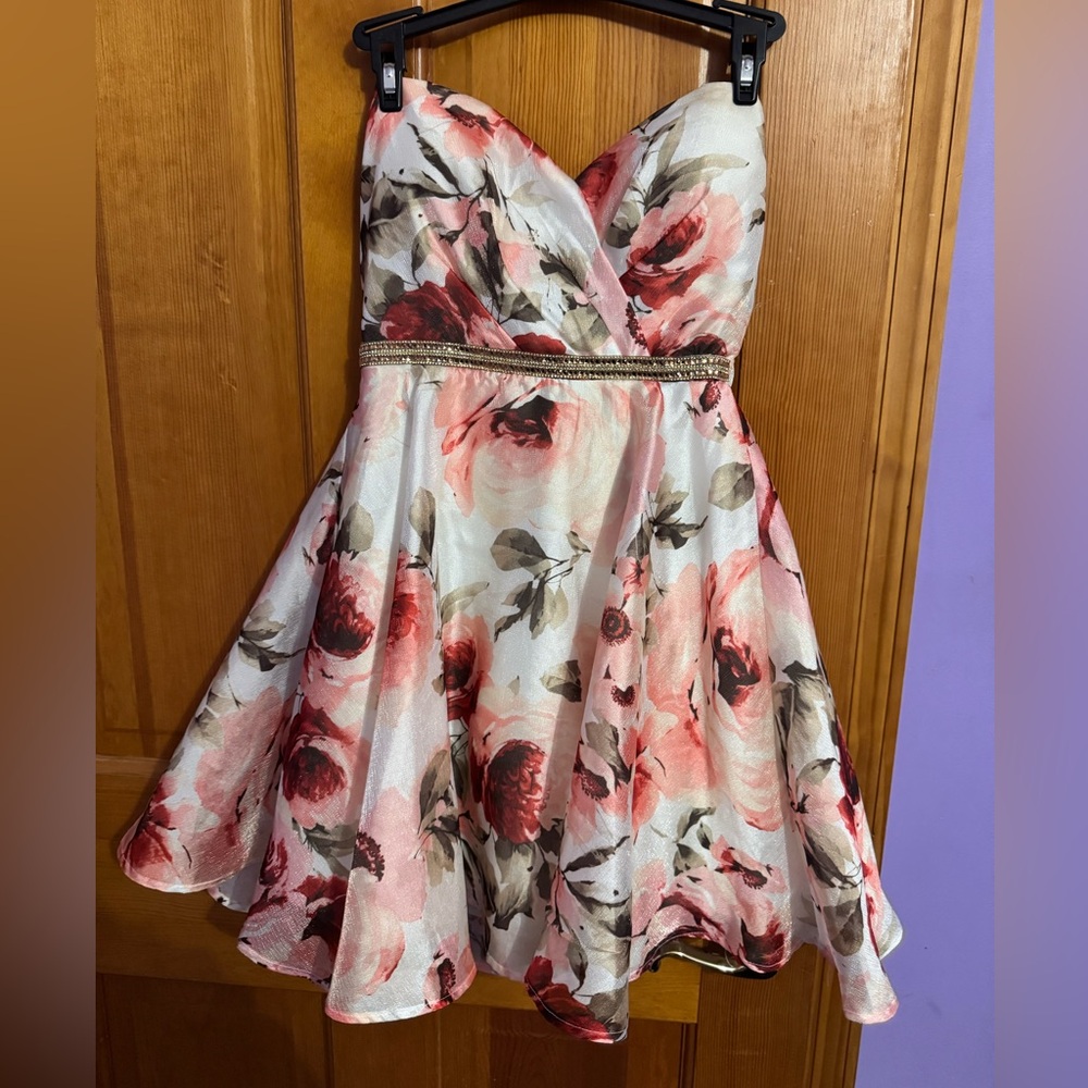 Floral Mini Formal Dress
